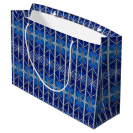 Grande Bolsa de regalo decorativa azul