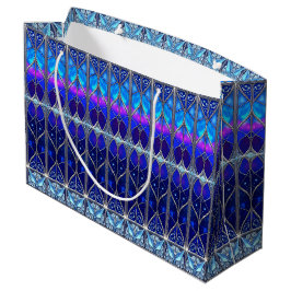 Grande Bolsa de regalo decorativa azul