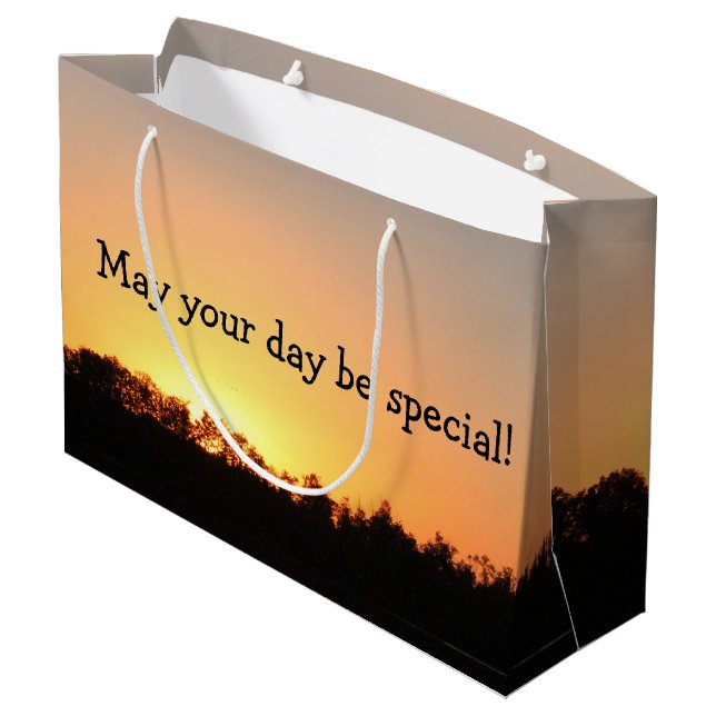 Grande Bolsa de regalo del Día Especial (Angulo reverso)