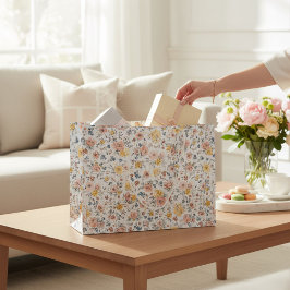 Grande Bolsa de regalo del jardín botánico floral Ditsy