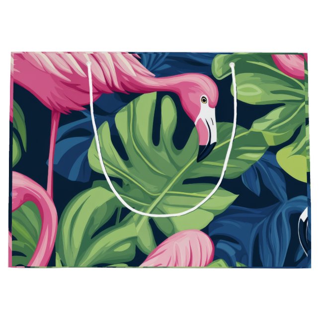 Grande Bolsa de regalo del paraíso de Flamingo" (Anverso)