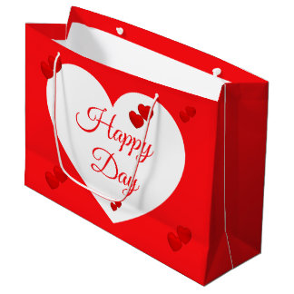 Grande Bolsa de regalo día feliz