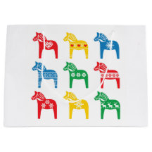 BOLSA DE REGALO DISEÑO DE CABALLO DALA ESCANDINAVA