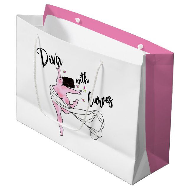 Grande Bolsa de regalo "Diva con curvas" (Angulo Anverso)