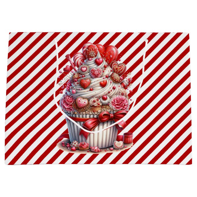 Grande Bolsa de regalo dulce de San Valentín (Anverso)