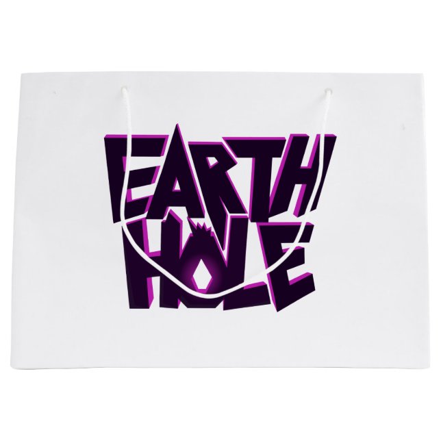 Grande bolsa de regalo Earth Hole (Anverso)