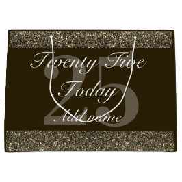 Grande Bolsa de regalo especial de cumpleaños 25 personal