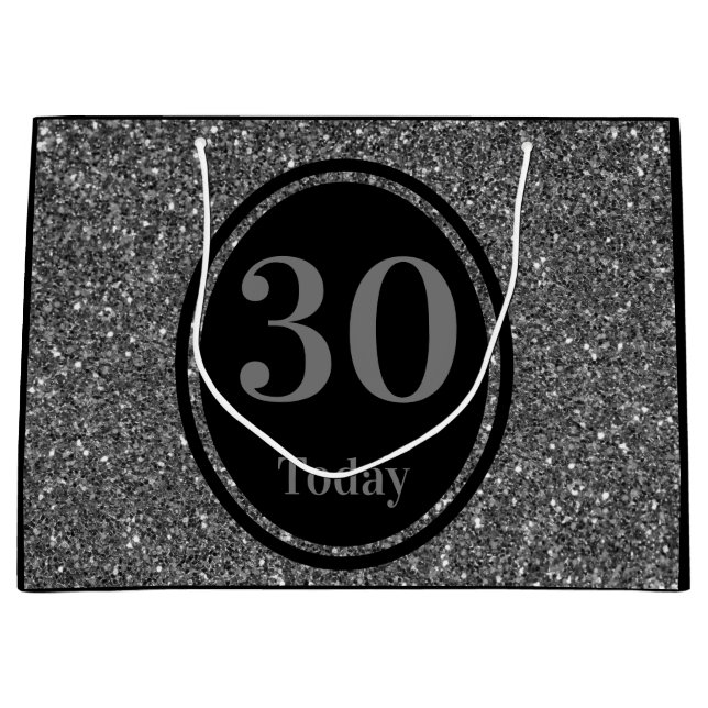Grande Bolsa de regalo especial de cumpleaños 30 de estil (Anverso)
