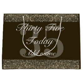 Grande Bolsa de regalo especial de cumpleaños 35 personal