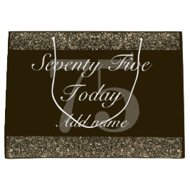 Grande Bolsa de regalo especial de cumpleaños 75 personal