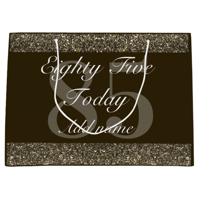 Grande Bolsa de regalo especial de cumpleaños 85 personal (Anverso)