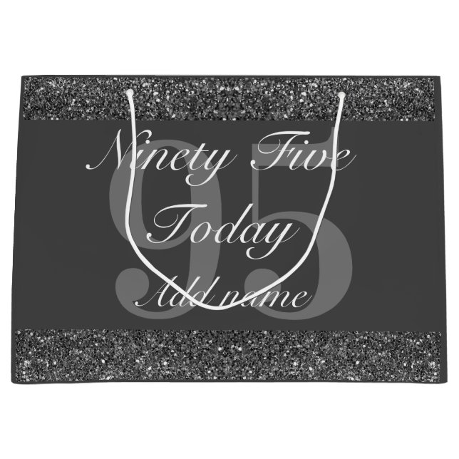 Grande Bolsa de regalo especial de cumpleaños 95 personal (Anverso)