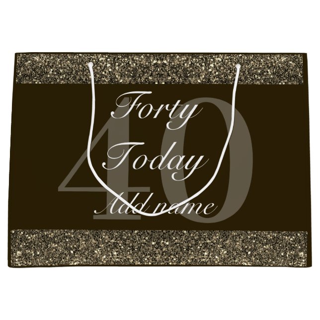 Grande Bolsa de regalo especial de cumpleaños personaliza (Anverso)