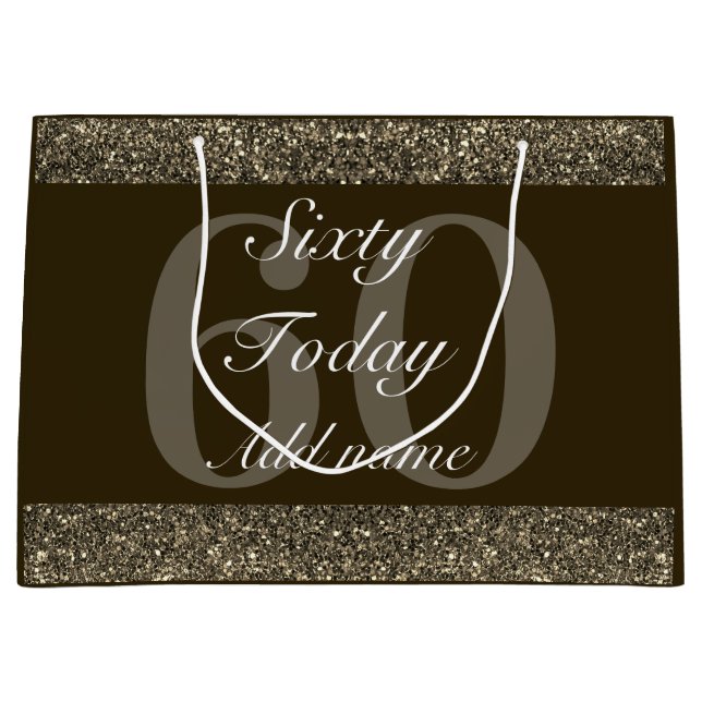 Grande Bolsa de regalo especial de cumpleaños personaliza (Anverso)