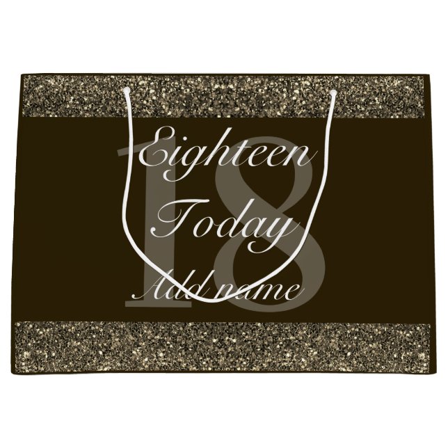 Grande Bolsa de regalo especial de cumpleaños personaliza (Anverso)