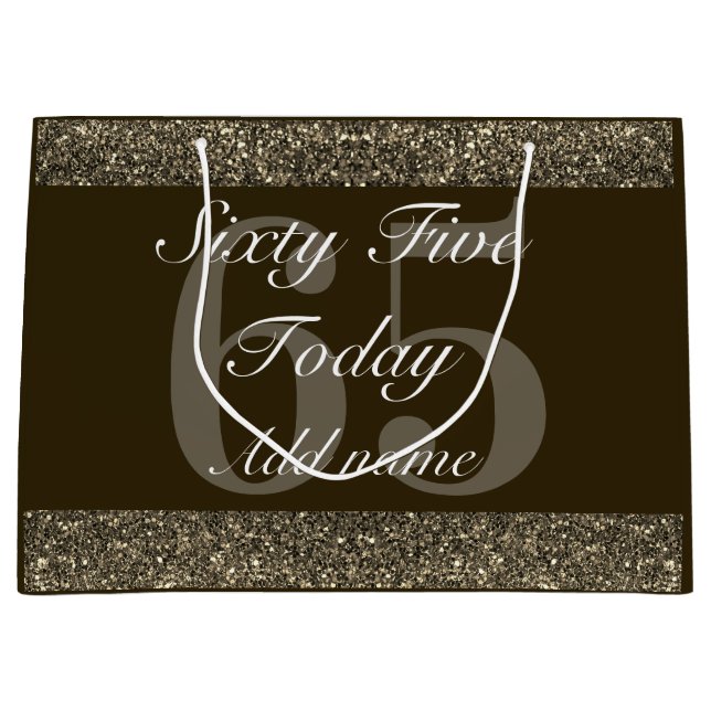 Grande Bolsa de regalo especial de cumpleaños personaliza (Anverso)