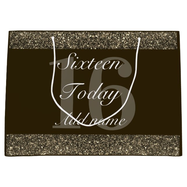 Grande Bolsa de regalo especial de cumpleaños personaliza (Anverso)