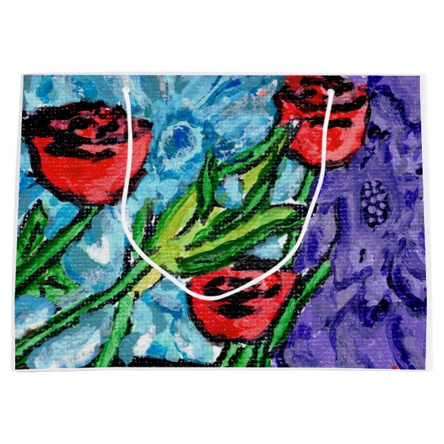 Grande Bolsa de regalo floral (Anverso)