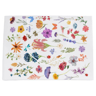 Grande Bolsa de regalo floral elegante