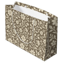 Bolsa de regalo floral vintage elegante