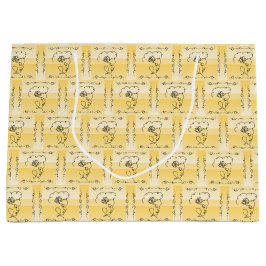 Grande Bolsa de Regalo Horizontal Flowing Beauty Goldenro