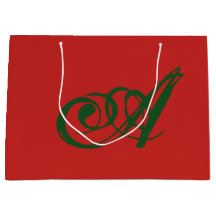 Bolsa de regalo inicial del personalizado