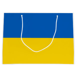 Grande Bolsa de regalo media de la bandera ucraniana (Ucr