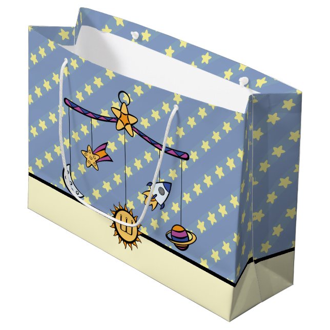 Grande Bolsa de regalo móvil Sueños de Espacio (Angulo Anverso)