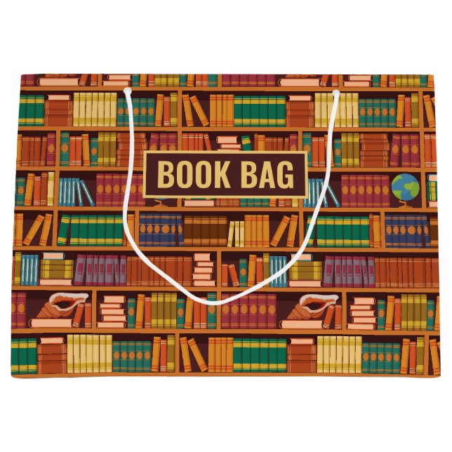 Grande Bolsa de regalo para amante de los libros (Anverso)