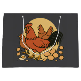 Grande Bolsa de regalo para amantes del pollo