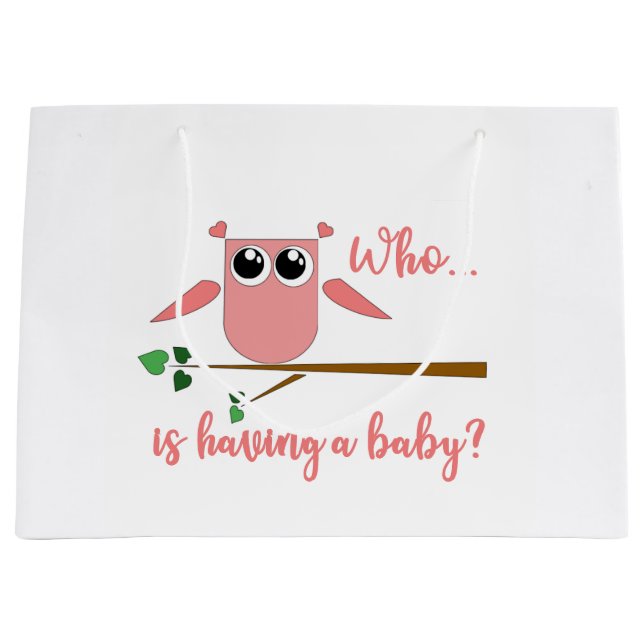 Grande Bolsa de regalo para baby shower (Anverso)