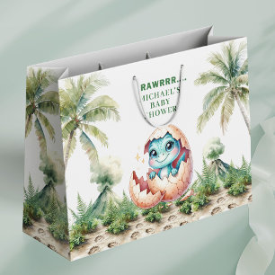 Grande Bolsa de Regalo para Baby Shower de Dinosaurio Ado