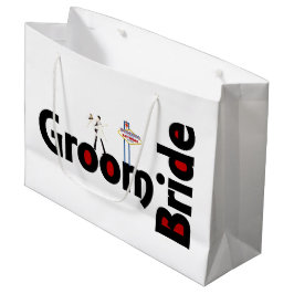 Grande Bolsa de regalo para Bodas de Bride y Groom Las Ve