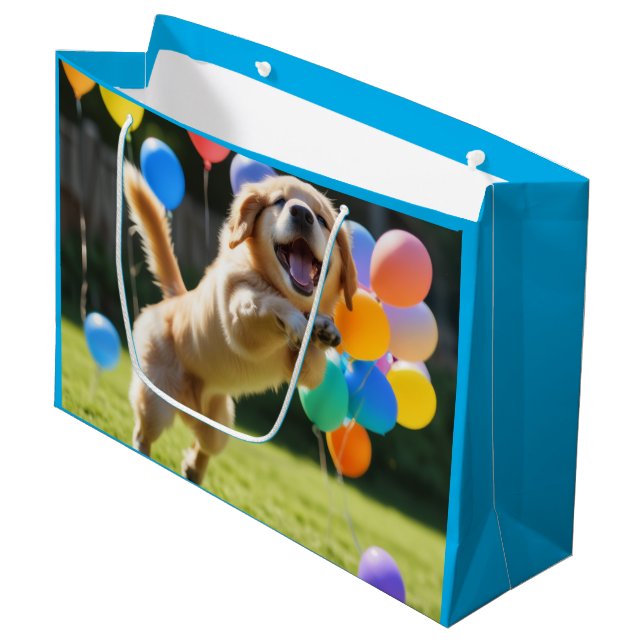 Grande Bolsa de regalo para cachorros (Angulo Anverso)