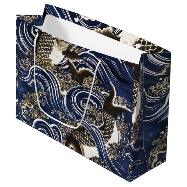Grande Bolsa de regalo para carpas japonesas (Angulo Anverso)
