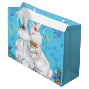 Grande Bolsa de regalo para conejito - Abrazo