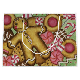 Grande Bolsa de regalo para cookies de los navidades