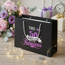 Grande Bolsa de regalo para cumpleaños y aniversarios