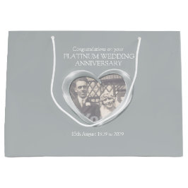 Grande Bolsa de regalo para el aniversario del boda Plati