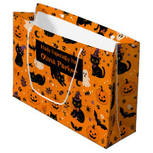 Bolsa De Regalo Para Halloween Con Nombre Personal