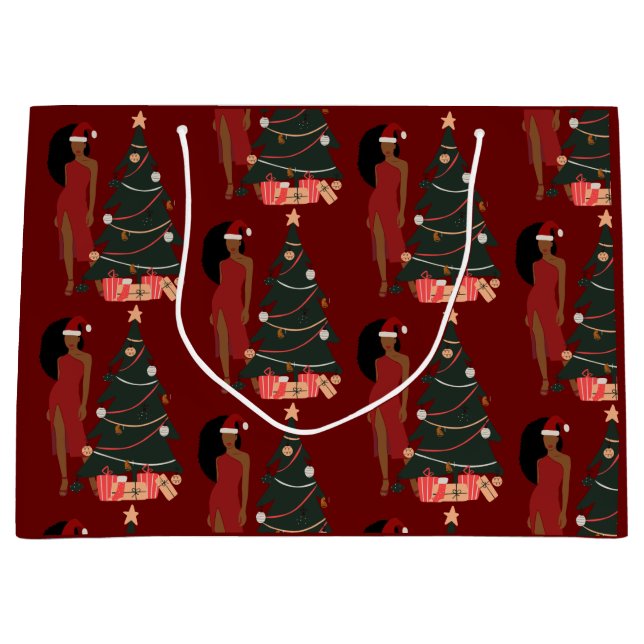 Grande Bolsa de regalo para los Navidades africanos de Ch (Anverso)