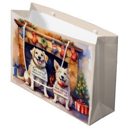 Grande Bolsa de regalo para los Navidades de perros travi