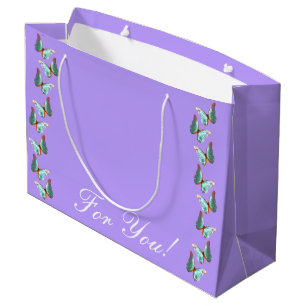 Grande Bolsa de regalo para mariposas Morpho Lavendar