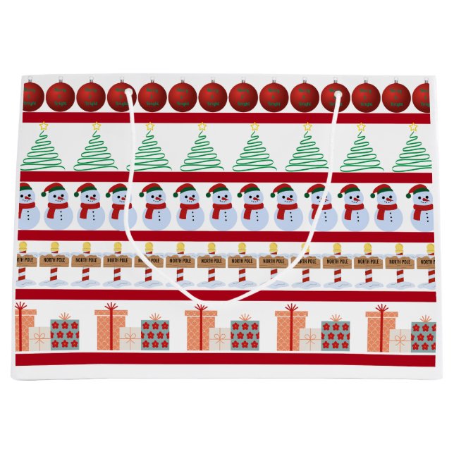 Grande Bolsa de regalo para navidades (Anverso)