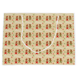 Grande Bolsa de regalo para Navidades de pan de jengibre