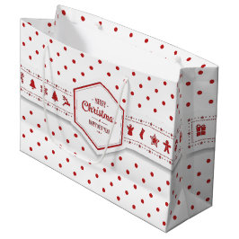 Grande Bolsa de regalo para Navidades elegantes