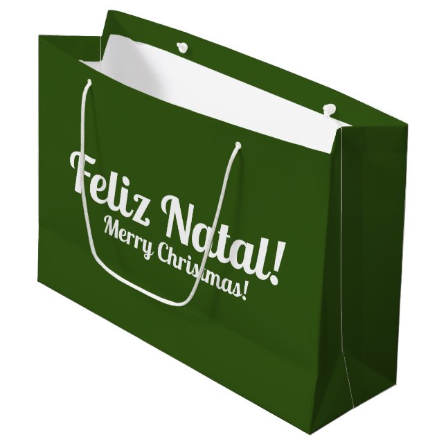 Grande Bolsa de regalo para Navidades portugueses (Angulo Anverso)