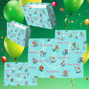 Grande Bolsa de regalo para niños con sirenas de regalo