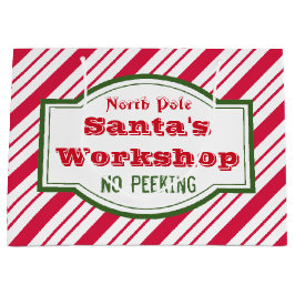 Grande Bolsa de regalo para niños Polo Norte Navidad