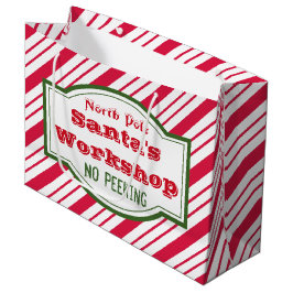 Grande Bolsa de regalo para niños Polo Norte Navidad